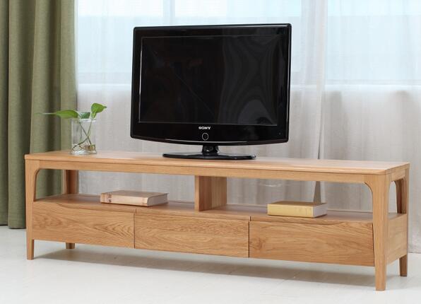 Hot Sale Modern Oak Solid Wood Living TV Stand