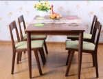 Hot Sale Black Walnut Solid Wood Modern Dining Table