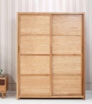 Hot Sale Oak Solid Wood Modern Wardrobe