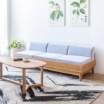 Hot Sale Modern Oak Solid Wood Living Sofa Bed