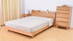 Hot Sale Modern Oak Solid Wood Living Bed