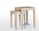 white oak stool set