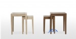 white oak stool set 1