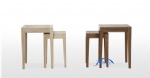 white oak stool set 1